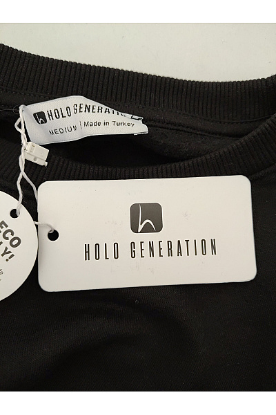 Holo generation Chlapecká bavlněná tepláková souprava černá Vel. M | holo generation  | obrázek 7