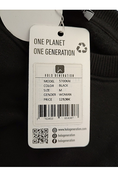 Holo generation Chlapecká bavlněná tepláková souprava černá Vel. M | holo generation  | obrázek 8