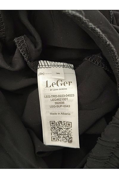LeGer by Lena Gercke Dámské černé široké letní kalhoty s vysokým pasem Vel. EU 36 | LeGer by Lena Gercke | obrázek 6