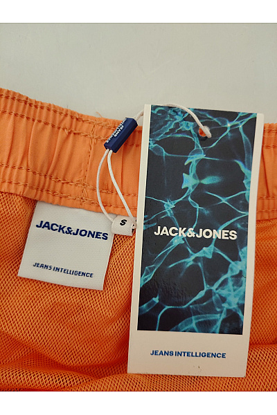 JACK & JONES Pánské oranžové plavkové šortky volné Velikost EU S | JACK & JONES | obrázek 4