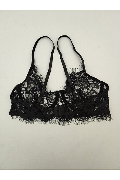 Černá krajková braletová podprsenka s kosticemi | Unimoda | obrázek 4