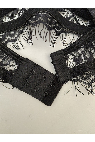 Černá krajková braletová podprsenka s kosticemi | Unimoda | obrázek 5
