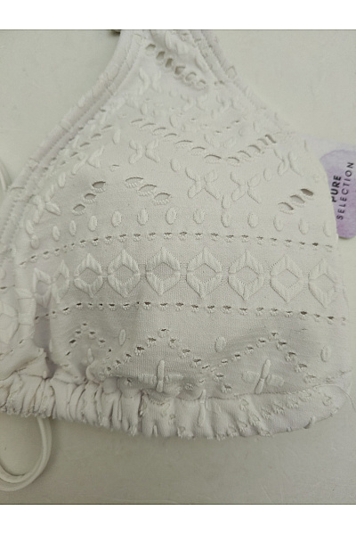 Lasca Bílé dámské bikiny s krajkou a zavazováním za krk Vel. EU 38C/D | Lasca | obrázek 3