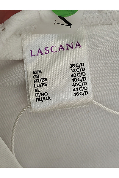 Lasca Bílé dámské bikiny s krajkou a zavazováním za krk Vel. EU 38C/D | Lasca | obrázek 7