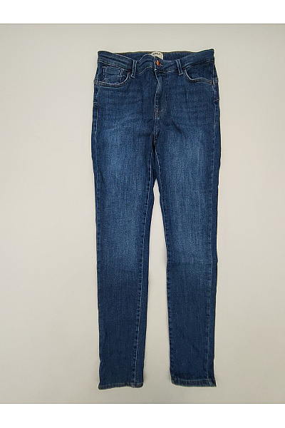 ONLY Dámské modré bavlněné skinny džíny s vysokým pasem Velikost L/32 | ONLY | obrázek 2