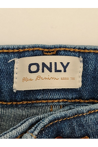 ONLY Dámské modré bavlněné skinny džíny s vysokým pasem Velikost L/32 | ONLY | obrázek 5