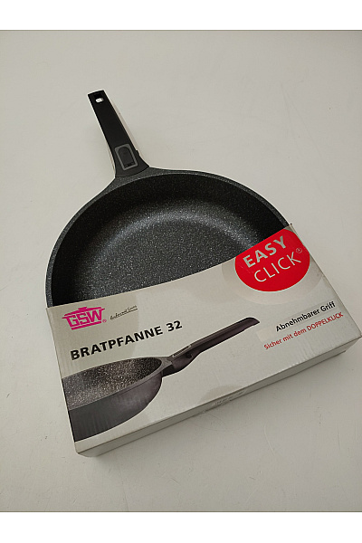 Černá nepřilnavá pánev 32 cm s odnímatelnou rukojetí | Unimoda | obrázek 2