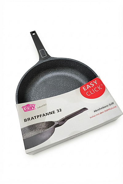 Černá Nepřilnavá Pánev 32 Cm S Odnímatelnou Rukojetí