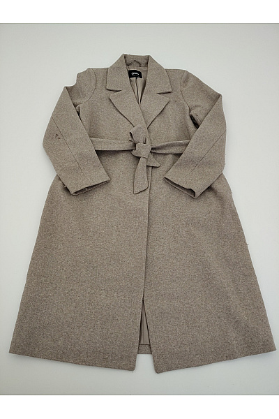 ONLY Béžový elegantní dlouhý kabát s páskem Vel. M | ONLY | obrázek 2