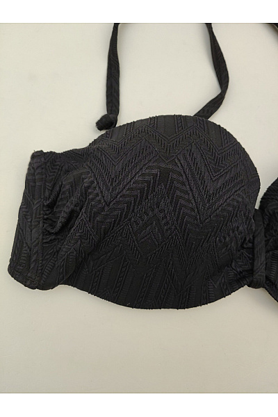 BUFFALO Černé dvoudílné bikiny s geometrickým vzorem a vyztuženou podprsenkou | BUFFALO | obrázek 4