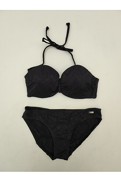BUFFALO Černé dvoudílné bikiny s vyztuženou podprsenkou na zavazování za krk Vel. EU 38C | BUFFALO | obrázek 2