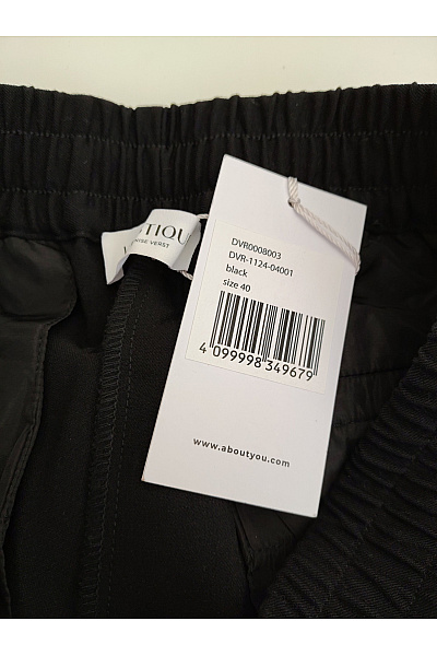 Dámské černé široké kalhoty s vysokým pasem Velikost EU 40 | Unimoda | obrázek 7