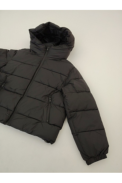 VERO MODA Dámská černá prošívaná zimní bunda s kapucí Velikost EU M | VERO MODA | obrázek 2