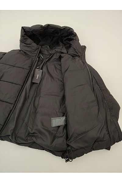 VERO MODA Dámská černá prošívaná zimní bunda s kapucí Velikost EU M | VERO MODA | obrázek 5