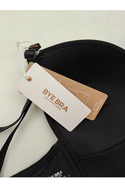 BYE BRA Dámská černá hladká podprsenka s hlubokým výstřihem bez ramínek Vel. EU L | BYE BRA | obrázek 7