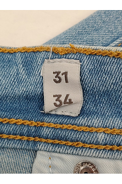 JJ REBEL Pánské bavlněné džíny rovné seprané Velikost US 31/34 | JJ REBEL | obrázek 7