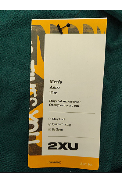 2XU Pánské sportovní běžecké tričko s krátkým rukávem zelené Velikost M | 2XU | obrázek 5