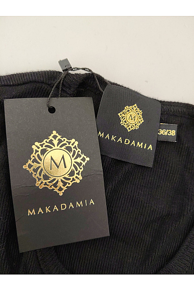 Makadamia Černé elegantní pouzdrové šaty s dlouhým rukávem midi Vel. EU 36/38 | Makadamia | obrázek 7