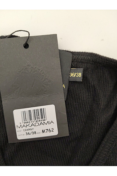Makadamia Černé elegantní pouzdrové šaty s dlouhým rukávem midi Vel. EU 36/38 | Makadamia | obrázek 8