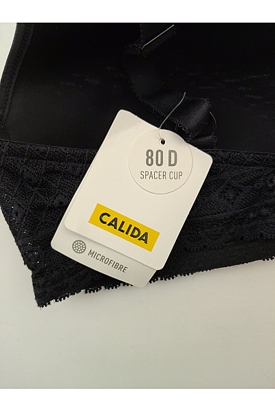 CALIDA Černá krajková kosticová podprsenka s hladkými košíčky Velikost EU 80D | CALIDA | obrázek 6
