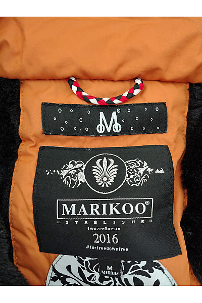 MARIKOO Dámská prošívaná zimní bunda s kapucí dlouhá Vel. M | MARIKOO | obrázek 6