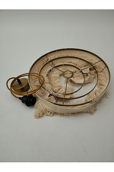 Béžové závěsné svítidlo s třásněmi boho styl | Unimoda | obrázek 2