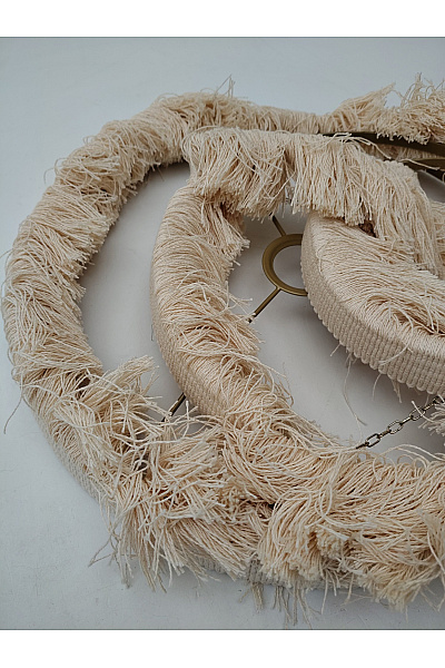 Béžové závěsné svítidlo s třásněmi boho styl | Unimoda | obrázek 4
