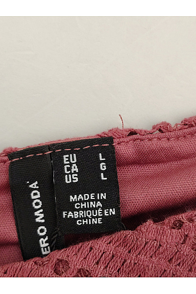 VERO MODA Dámská bavlněná krajková halenka bez rukávů s výstřihem do V Vel. EU L | VERO MODA | obrázek 4
