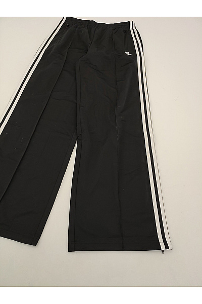 ADIDAS Černobílé dámské tepláky s širokými nohavicemi a lampasem Velikost US M | ADIDAS | obrázek 3