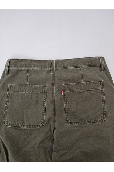 LEVIS Dámské khaki cargo kalhoty bavlněné široké Velikost US W28 L30 | LEVIS | obrázek 5