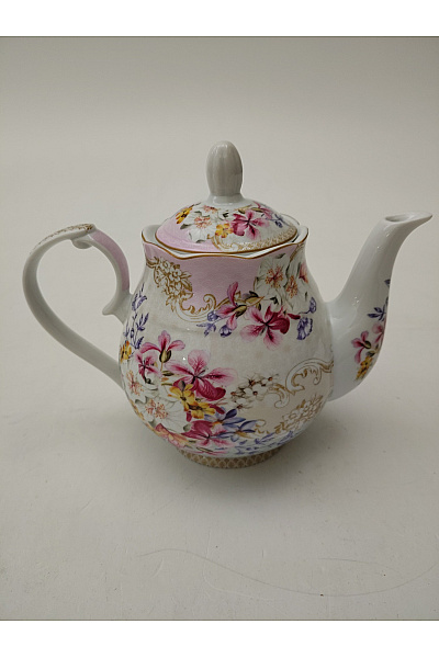 Porcelánová čajová konvice s květinovým vzorem | Unimoda | obrázek 4