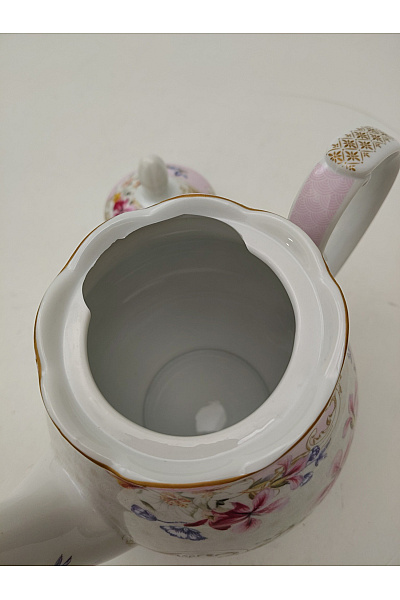 Porcelánová čajová konvice s květinovým vzorem | Unimoda | obrázek 6