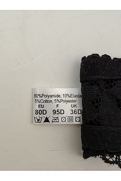 Kamea lingerie Černá krajková kosticová podprsenka Vel. EU 80D | kamea lingerie | obrázek 9