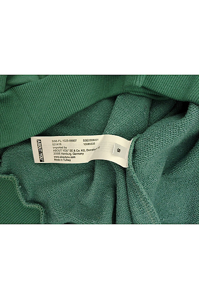 Pánská zelená bavlněná mikina s kapucí a klokaní kapsou oversized Vel. S | Unimoda | obrázek 5