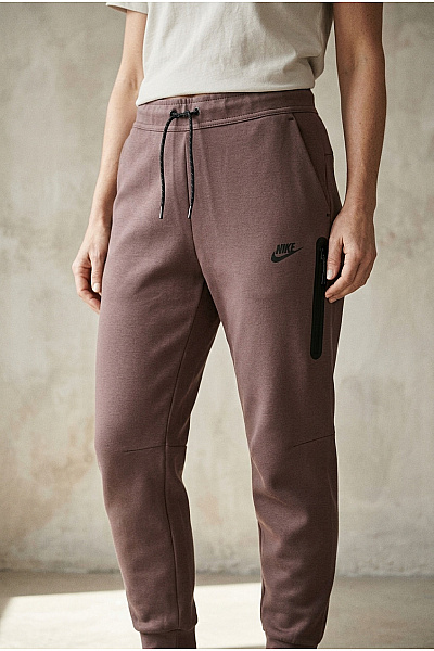 Nike Dámské Hnědé Bavlněné Tepláky Jogger S Kapsami Vel. US S