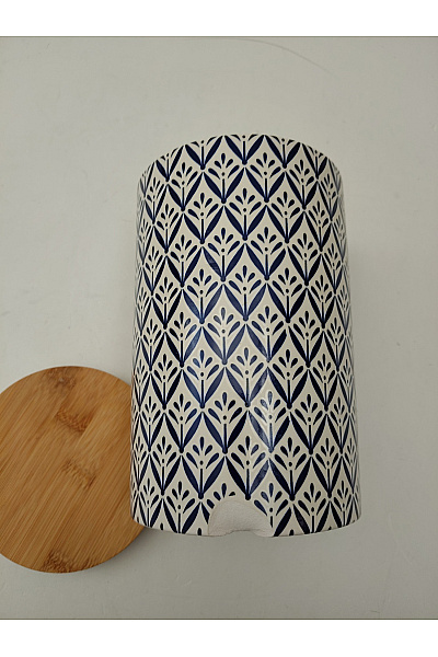 Modrá dóza s květinovým vzorem | Unimoda | obrázek 4