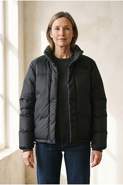THE NORTH FACE Černá Dámská Zimní Prošívaná Puffer Bunda Velikost S