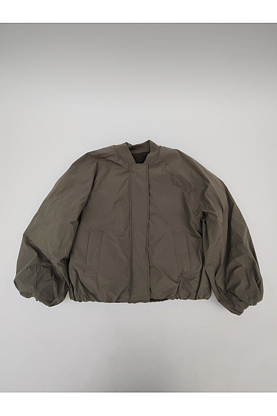 Studioselect Dámská Bomber Bunda Khaki Oversize Oboustranná Vel. M