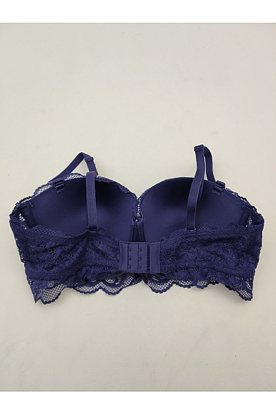 Lasca Modrá krajková push up bardotka Vel. EU 80C | Lasca | obrázek 4
