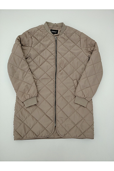 ONLY Dámská béžová prošívaná bunda bomber střihu Vel. XS | ONLY | obrázek 2