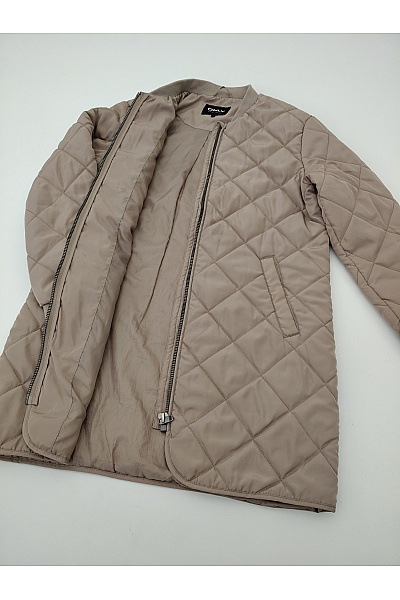 ONLY Dámská béžová prošívaná bunda bomber střihu Vel. XS | ONLY | obrázek 6
