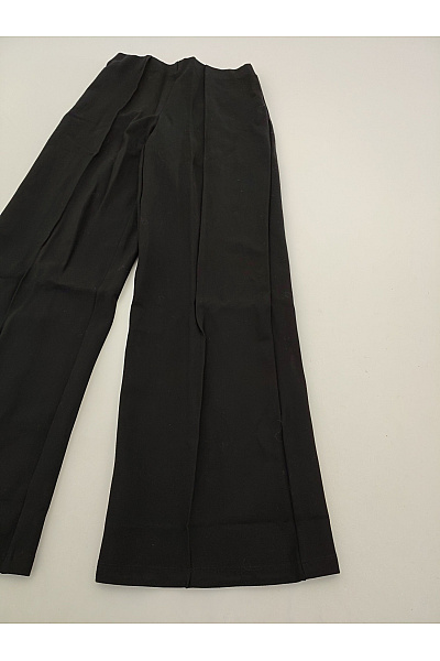 La gear Dámské černé široké elegantní kalhoty s puky Velikost XS | La gear | obrázek 3