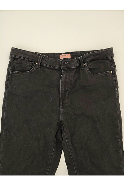 ONLY Dámské černé bavlněné skinny džíny s vysokým pasem Velikost XL / 34 | ONLY | obrázek 4