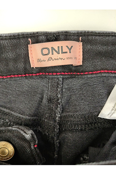 ONLY Dámské černé bavlněné skinny džíny s vysokým pasem Velikost XL / 34 | ONLY | obrázek 8