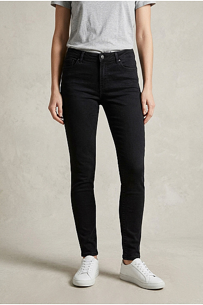 ONLY Dámské černé Bavlněné Skinny Džíny S Vysokým Pasem Velikost XL / 34