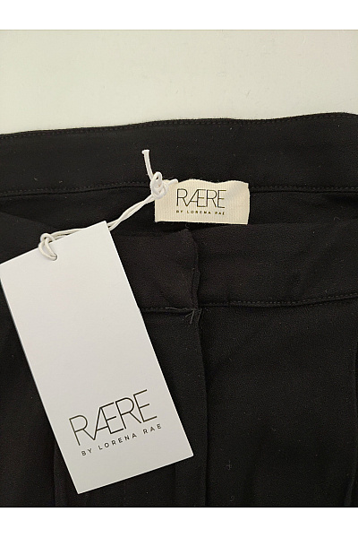 Dámské černé široké kalhoty s vysokým pasem elegantní | Unimoda | obrázek 5