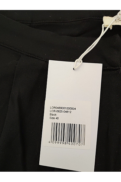 Dámské černé široké kalhoty s vysokým pasem elegantní | Unimoda | obrázek 6