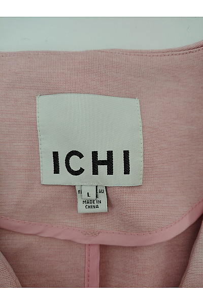 Ichi Růžové krátké vypasované sako bez límce Velikost L | Ichi | obrázek 4