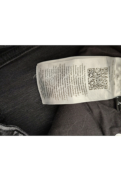 ONLY Dámské bavlněné džíny s vysokým pasem rovné černé Vel. EU S / 