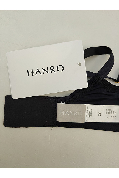 HANRO Černá krajková braletová podprsenka s trojúhelníkovými košíčky Vel. EU XS | HANRO | obrázek 7
